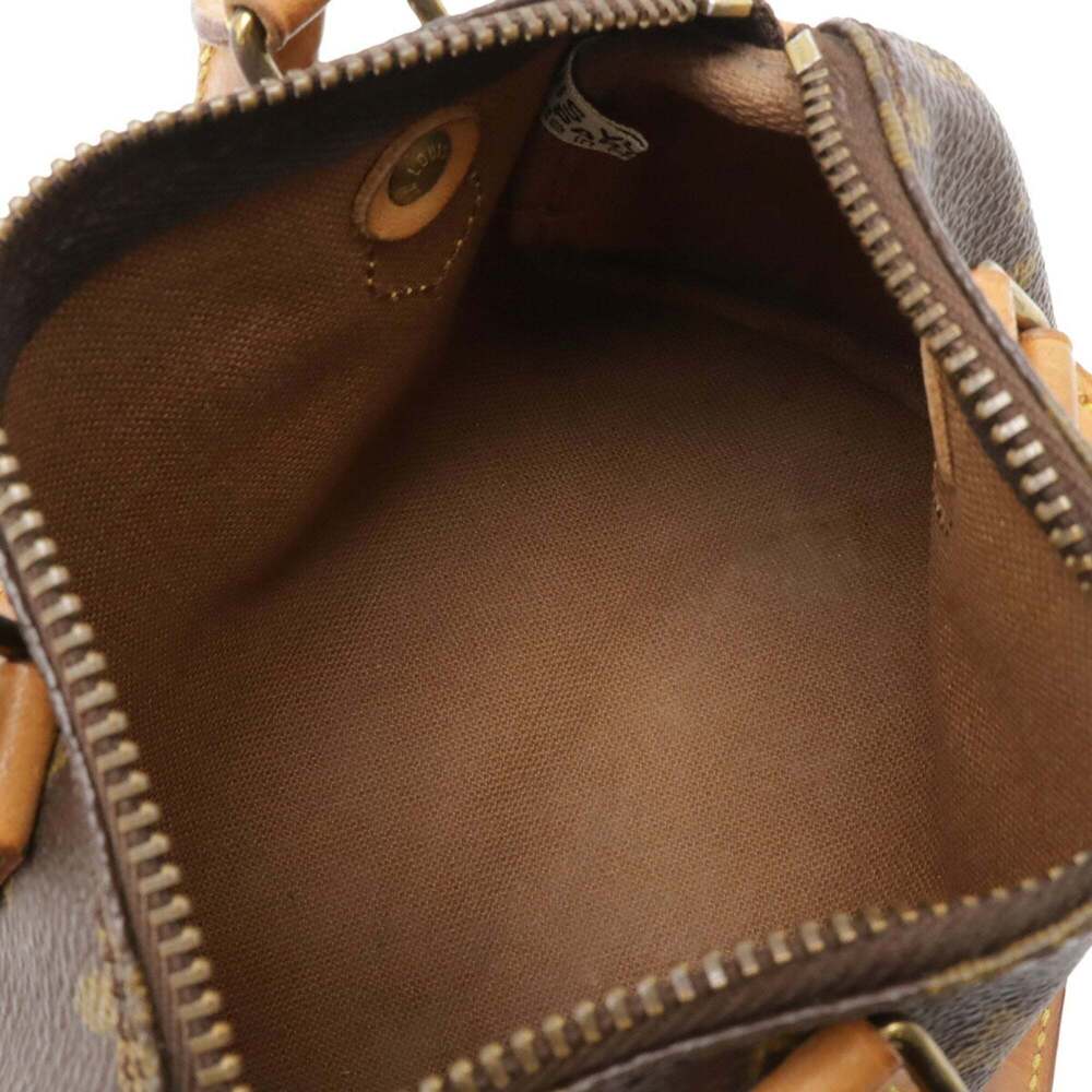 LOUIS VUITTON Authentic Brown Monogram Mini Speedy Bag - Picture 7 of 8